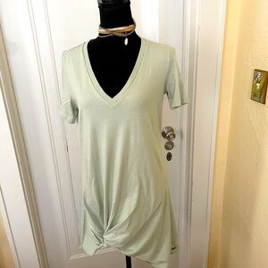 NWT n:philanthropy Sage Cotton Knotted T -Shirt Dress‎ MSRP $138. Size XS